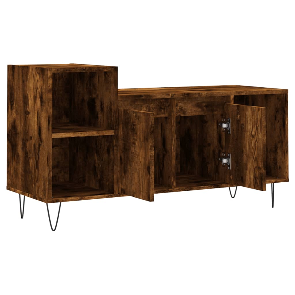 TV-møbel røget eg 100x35x55 cm træmateriale