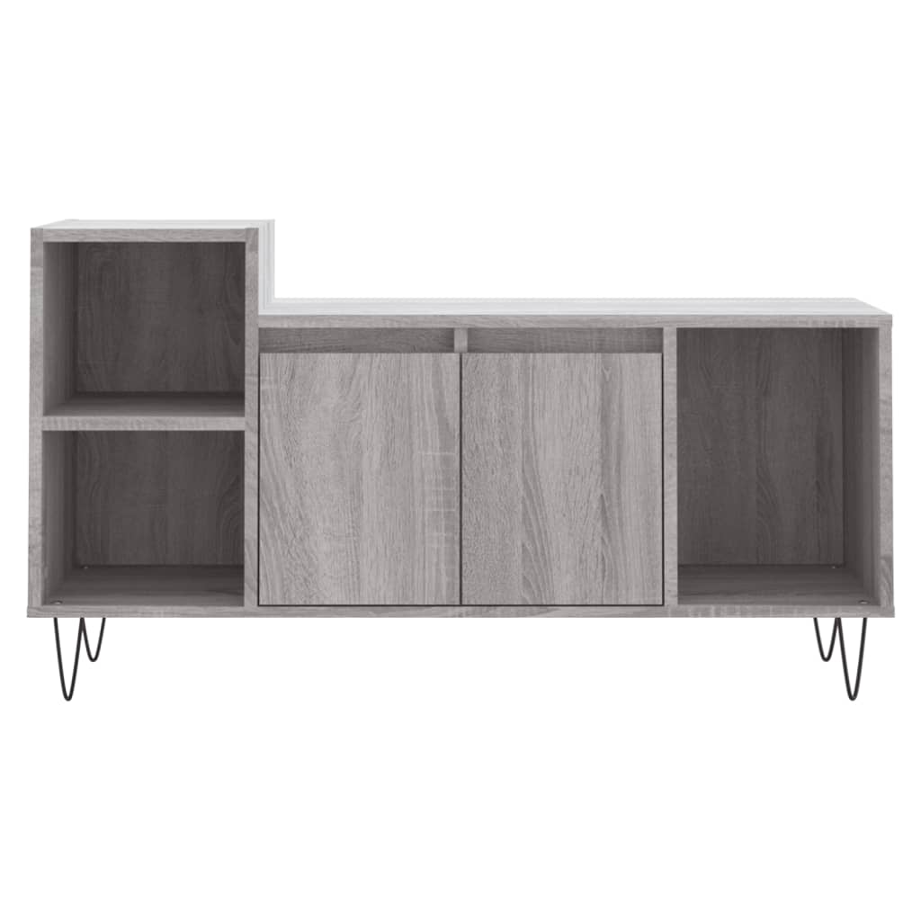 TV-skab Grå Sonoma 100x35x55 cm Træ Materiale
