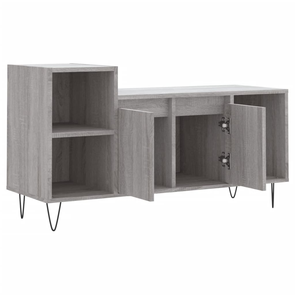 TV-skab Grå Sonoma 100x35x55 cm Træ Materiale
