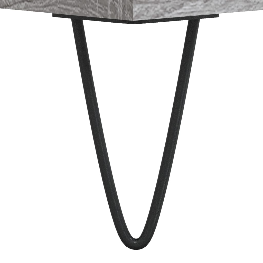 TV-skab Grå Sonoma 100x35x55 cm Træ Materiale
