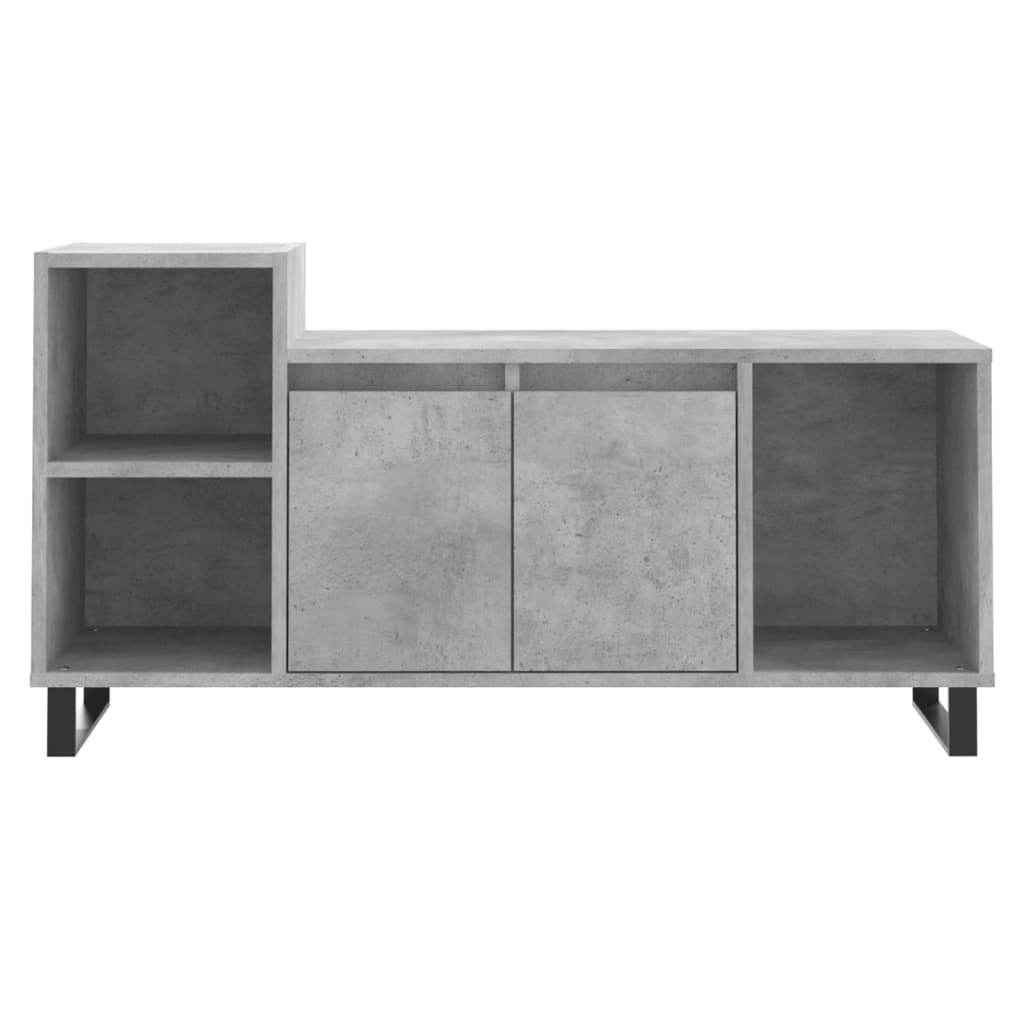 TV-møbel betongrå 100x35x55 cm træmateriale