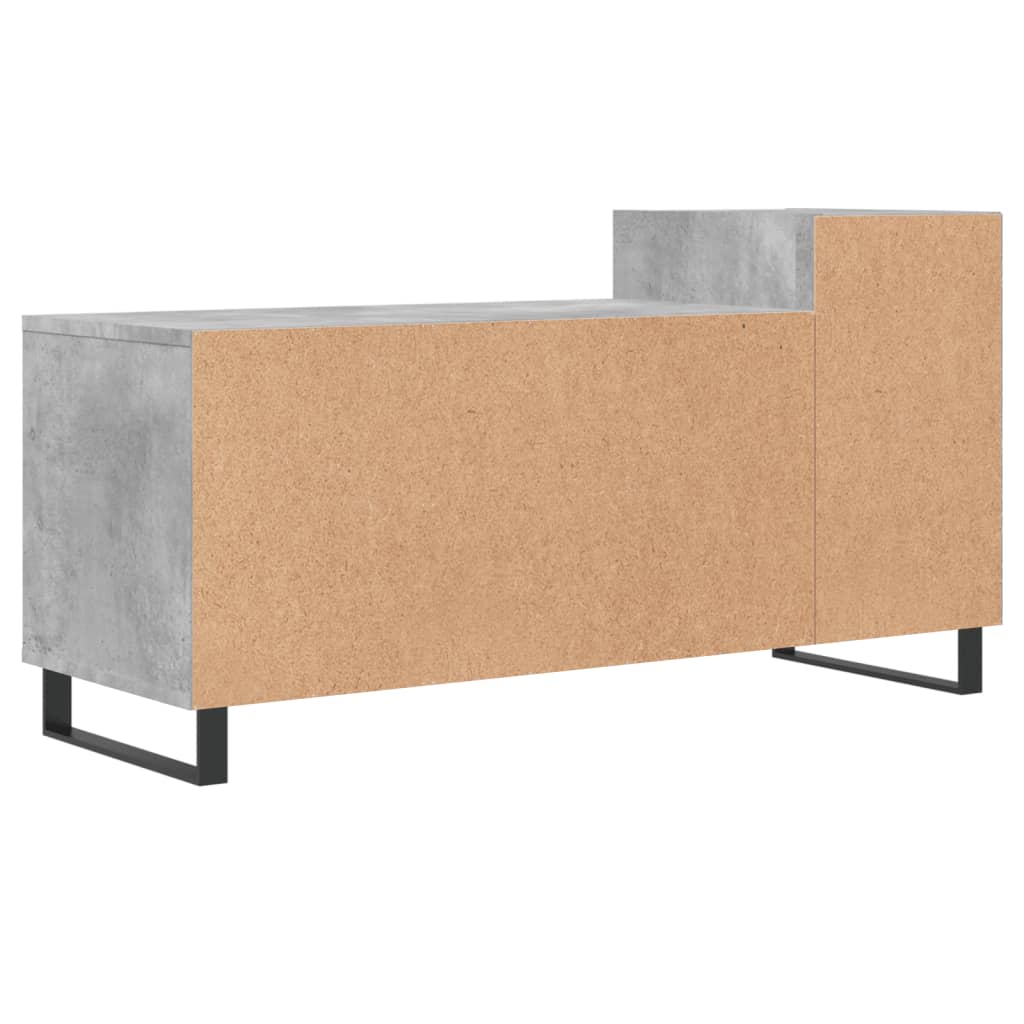 TV-møbel betongrå 100x35x55 cm træmateriale