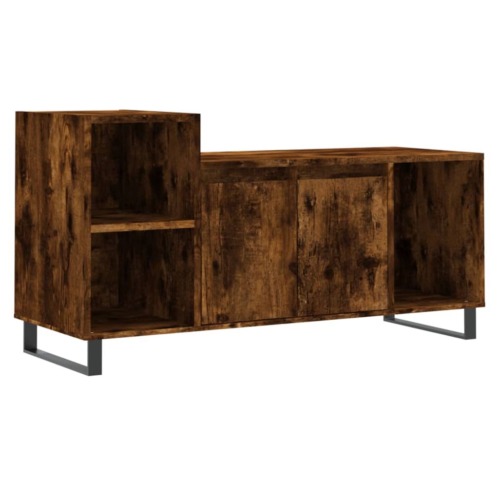 TV-møbel røget eg 100x35x55 cm træmateriale