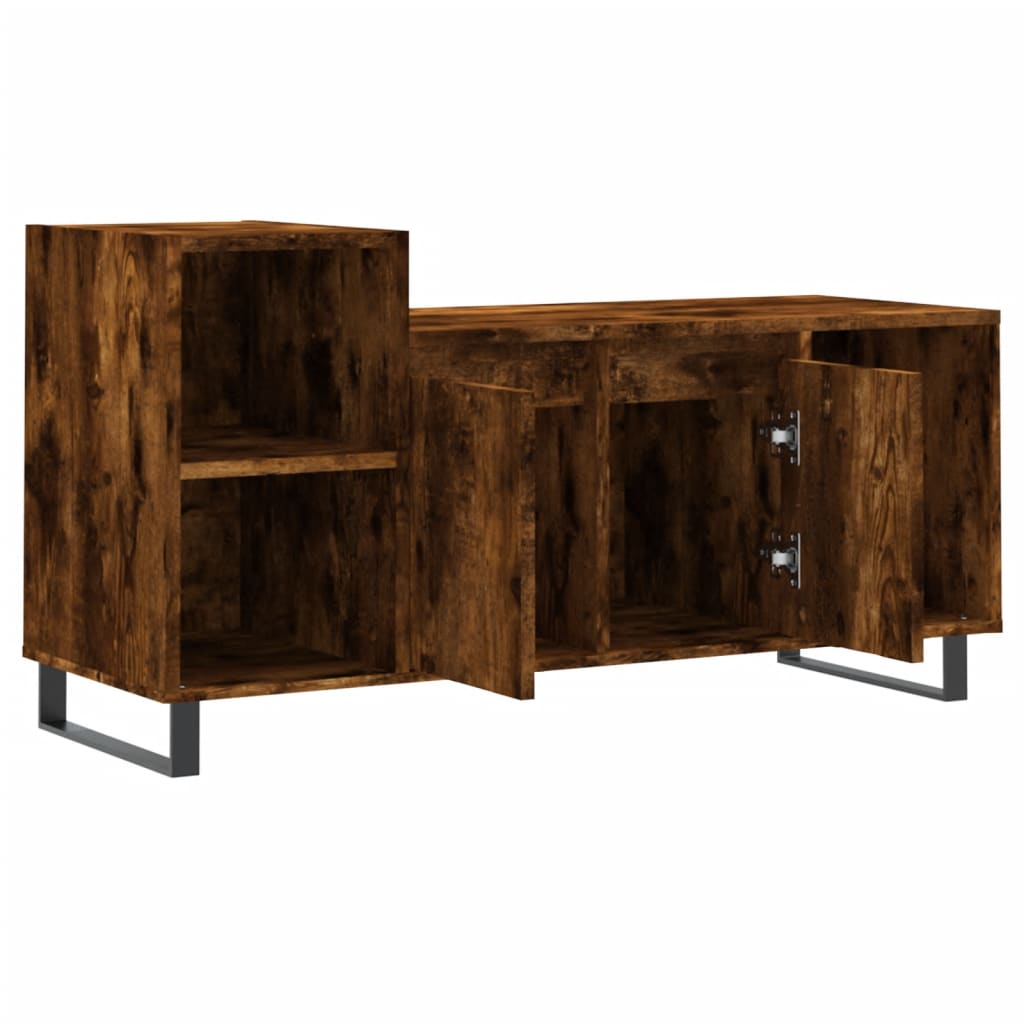 TV-møbel røget eg 100x35x55 cm træmateriale