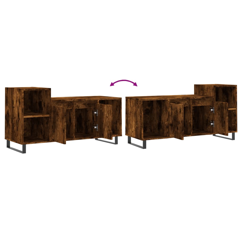 TV-møbel røget eg 100x35x55 cm træmateriale