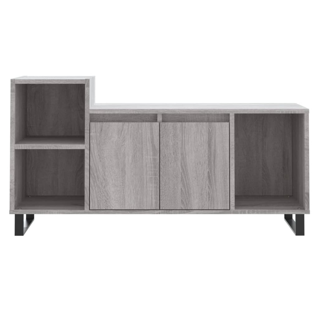 TV-skab Grå Sonoma 100x35x55 cm Træ Materiale