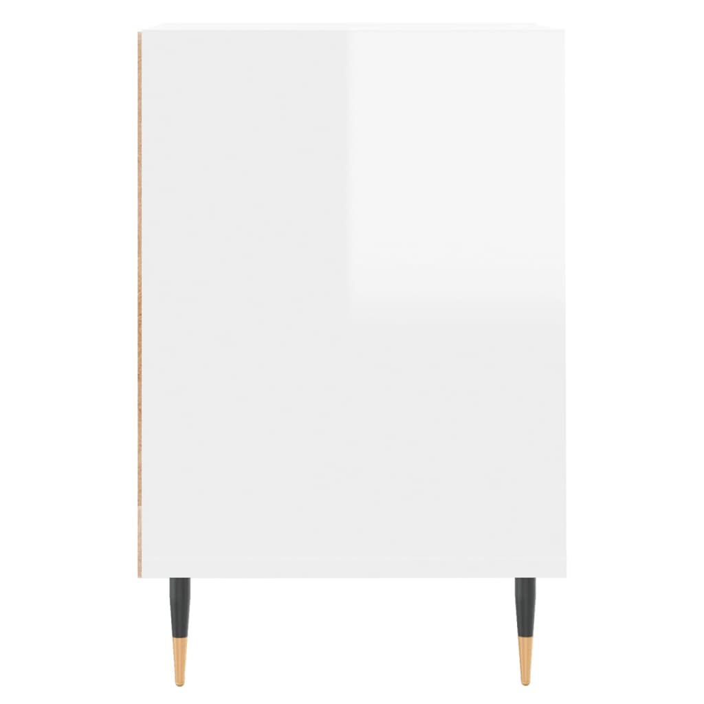 Tv-møbel højglans hvid 160x35x55 cm træmateriale
