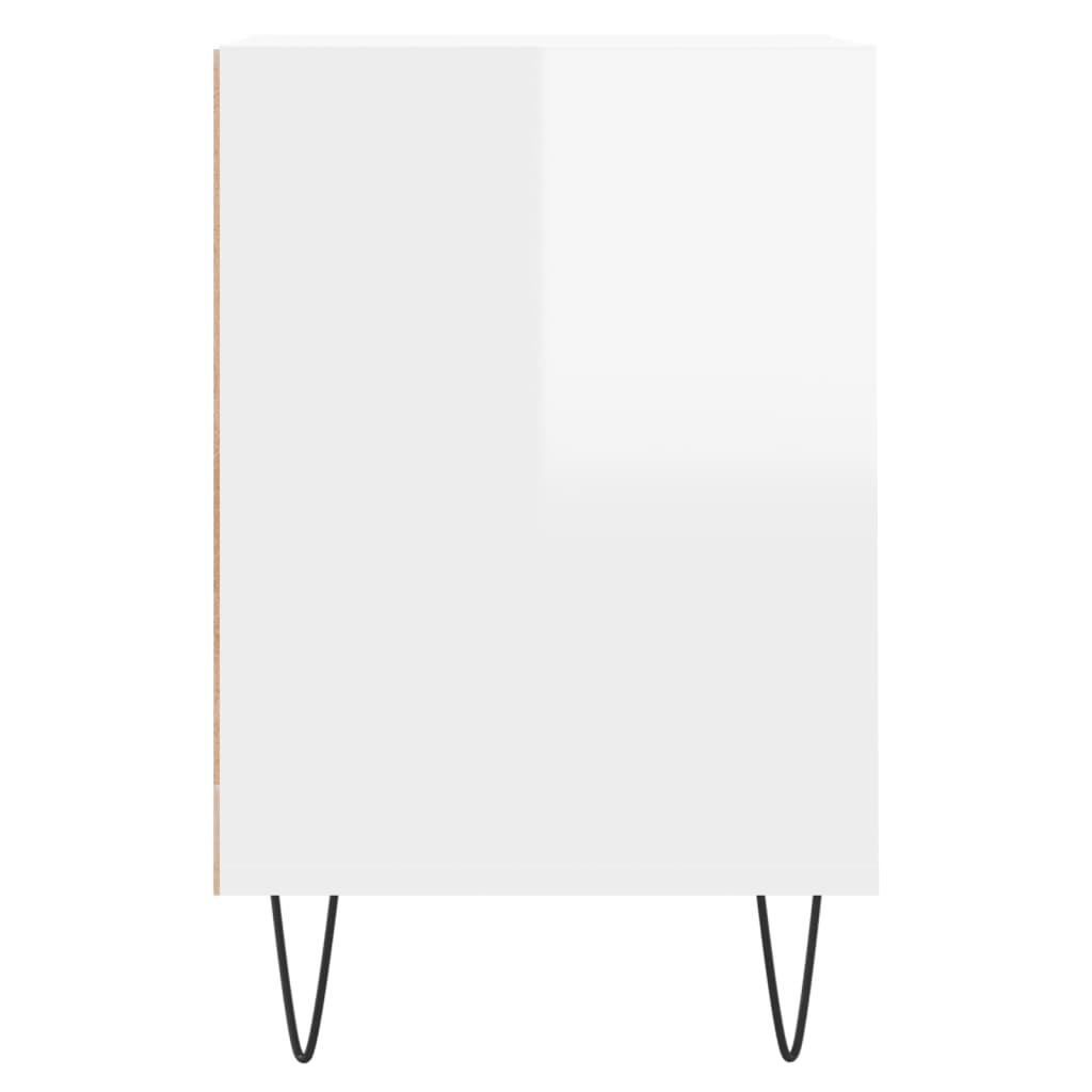 Tv-møbel højglans hvid 160x35x55 cm træmateriale