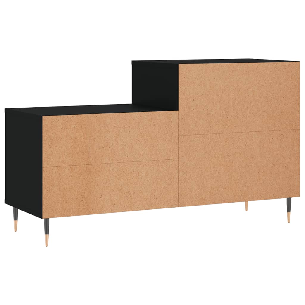 Skostativ Sort 102x36x60 cm Træmateriale