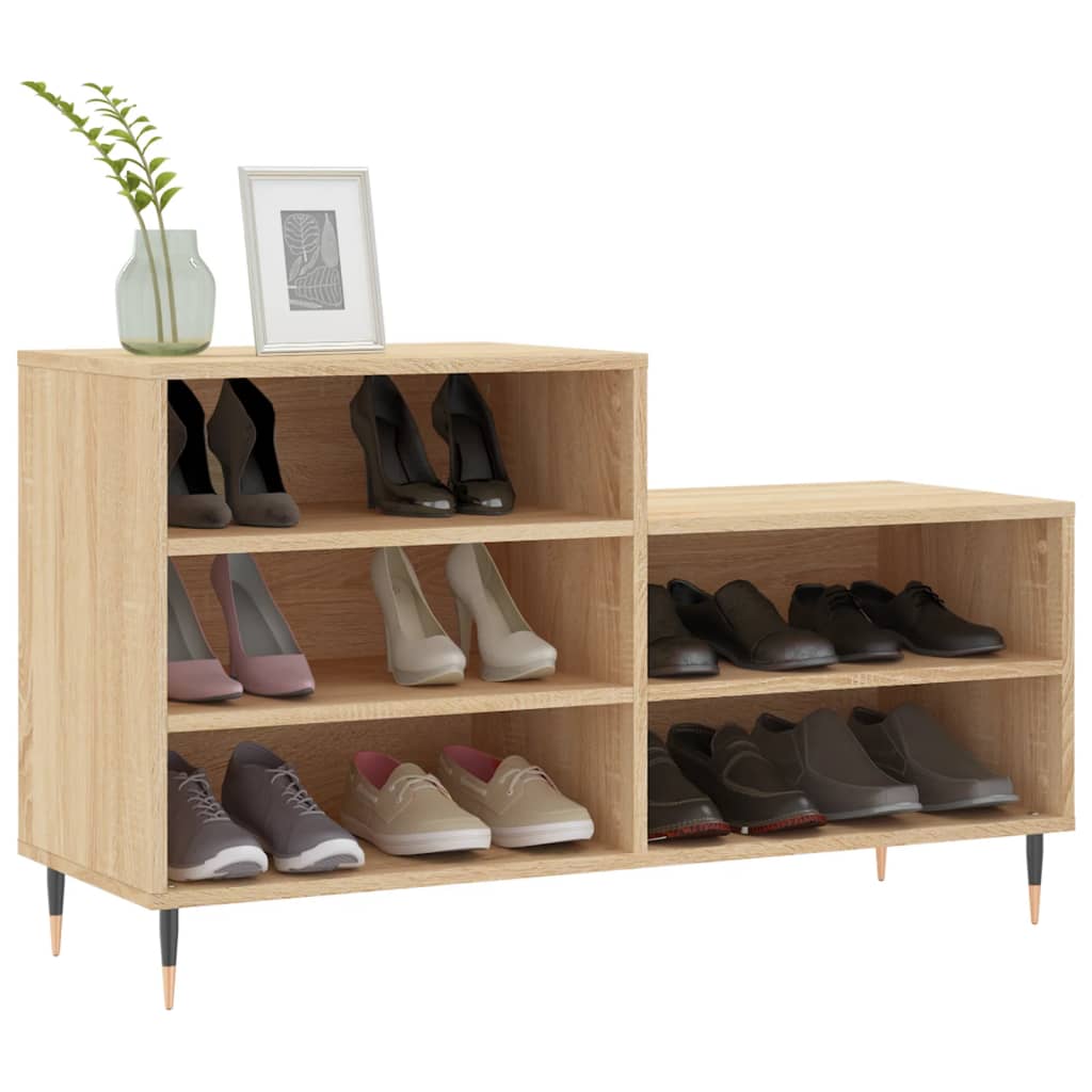 Skostativ Sonoma eg 102x36x60 cm træmateriale