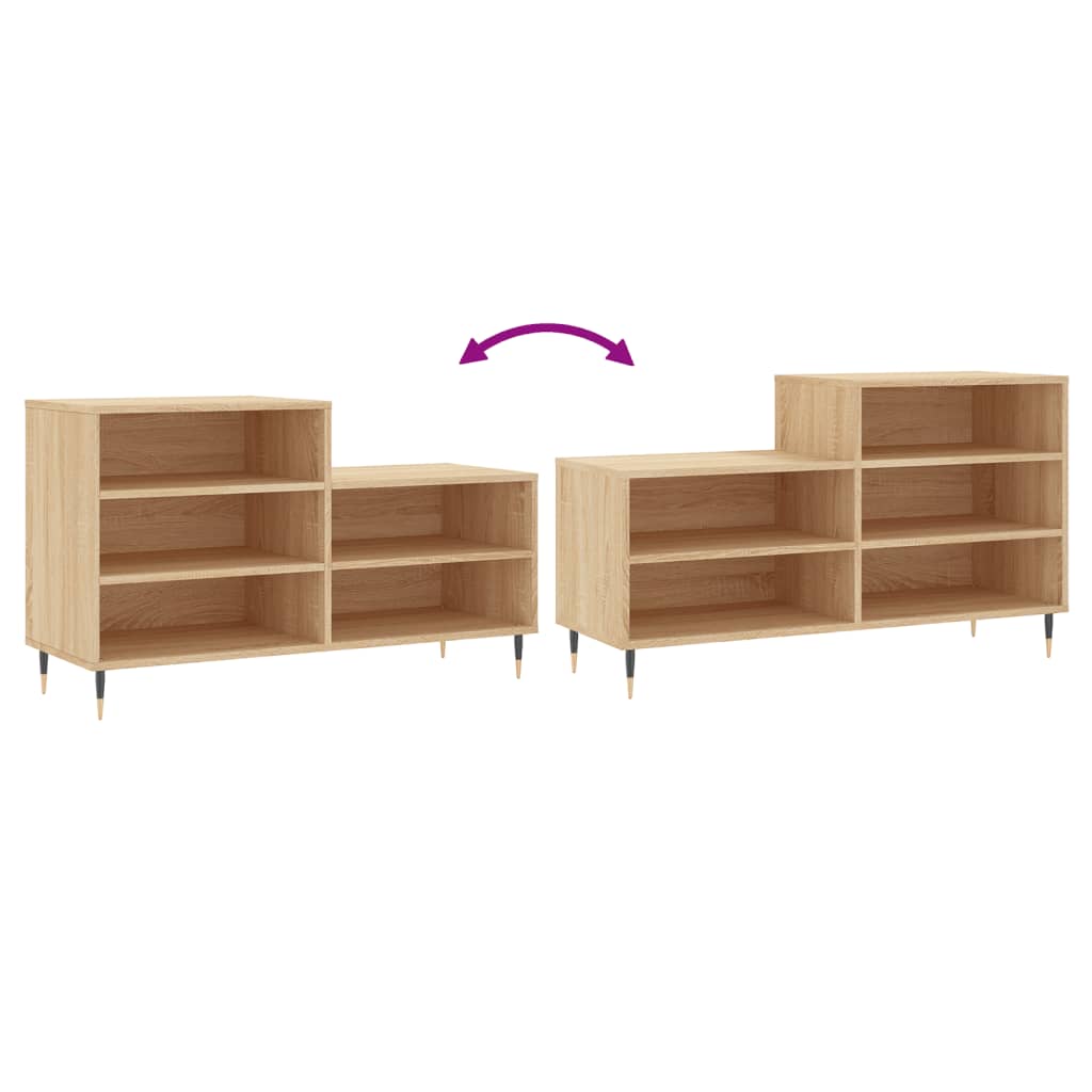 Skostativ Sonoma eg 102x36x60 cm træmateriale