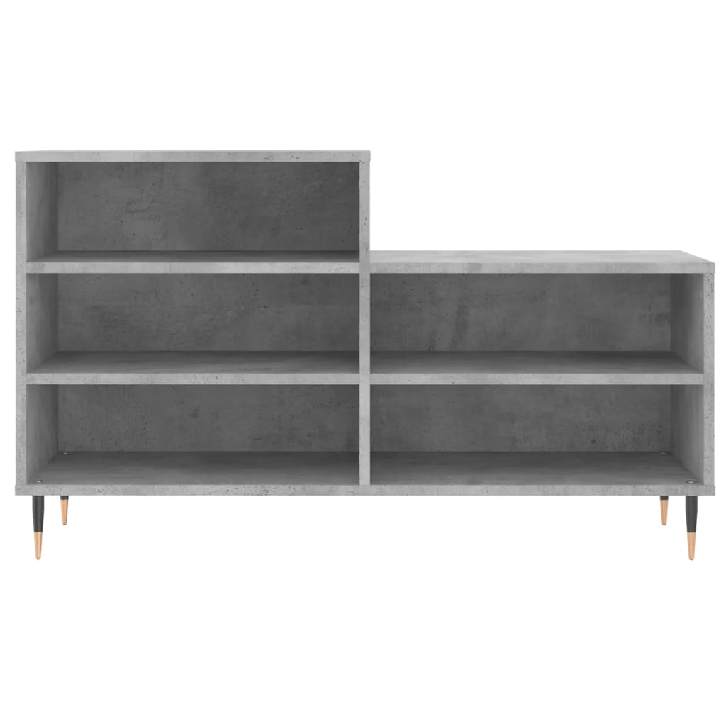 Skostativ betongrå 102x36x60 cm træmateriale