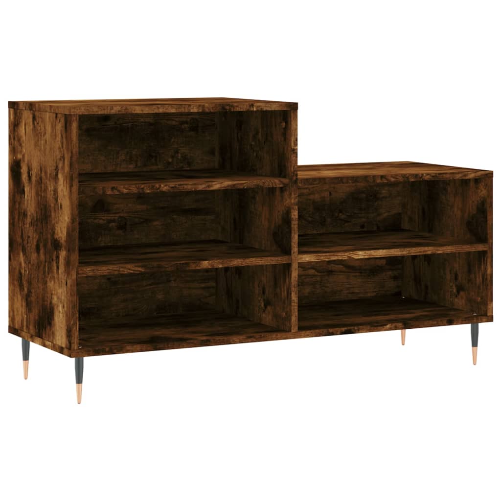Skostativ røget eg 102x36x60 cm træmateriale
