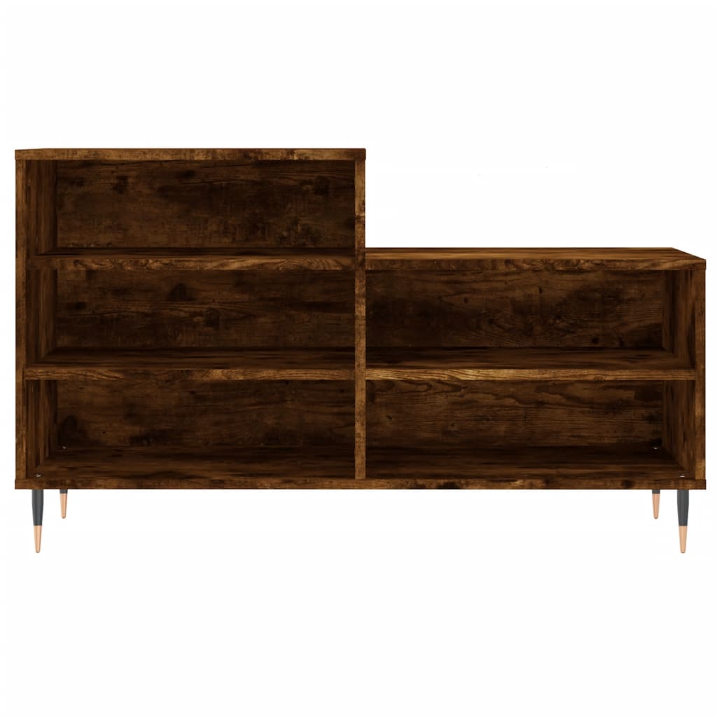 Skostativ røget eg 102x36x60 cm træmateriale