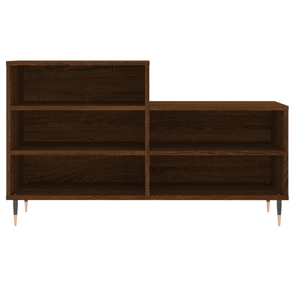 Skostativ Brun Eg Look 102x36x60 cm Træmateriale