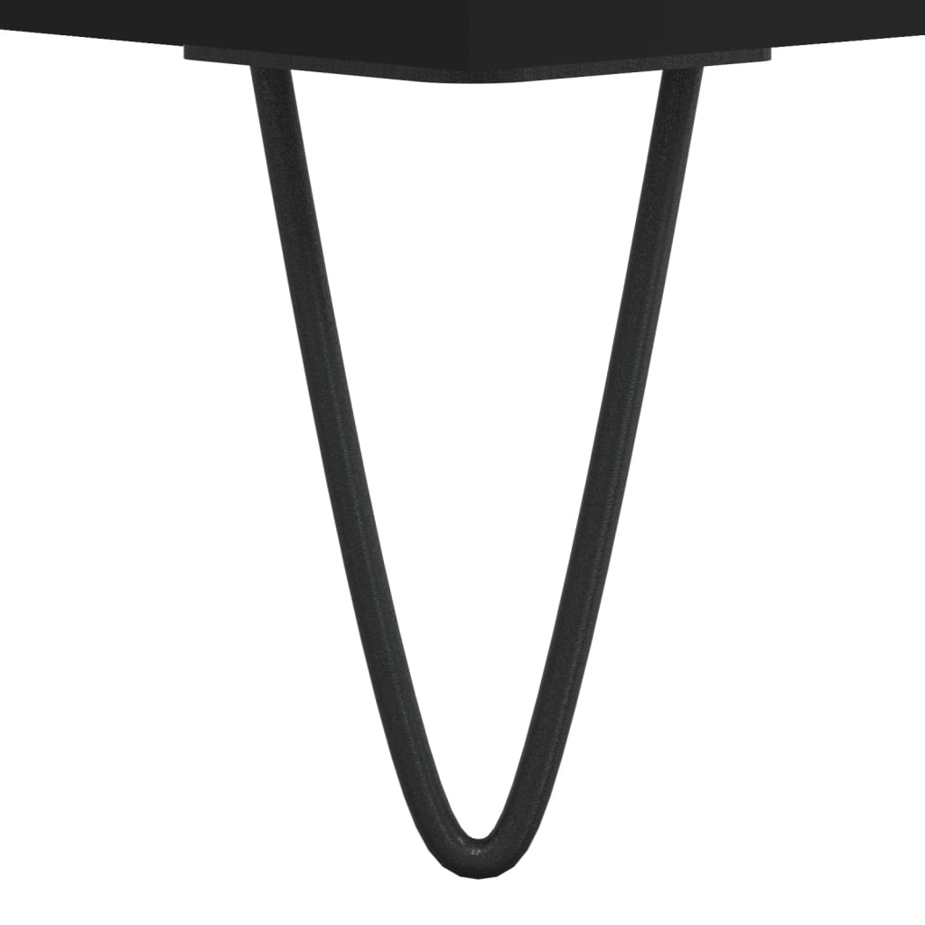 Skostativ Sort 102x36x60 cm Træmateriale