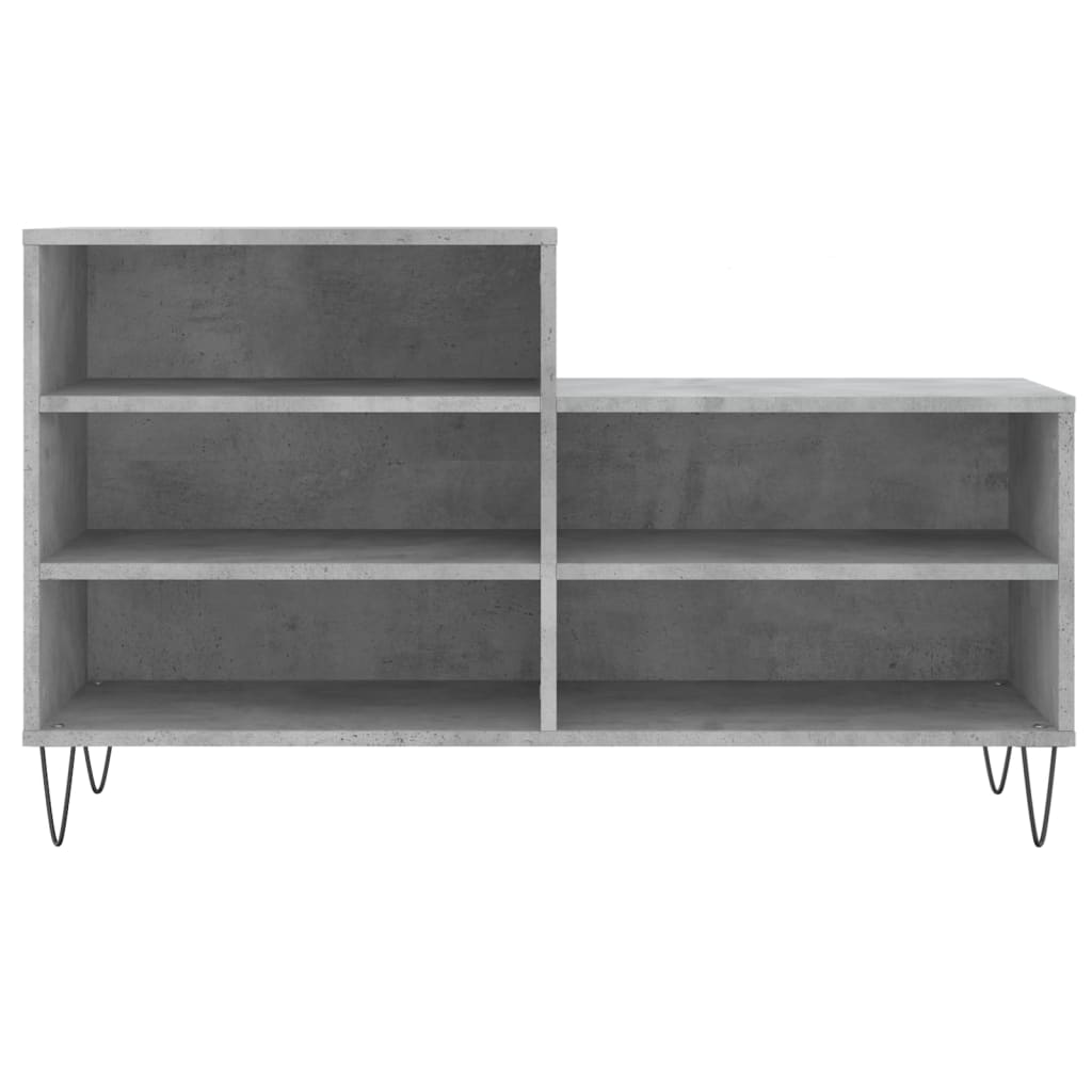 Skostativ betongrå 102x36x60 cm træmateriale