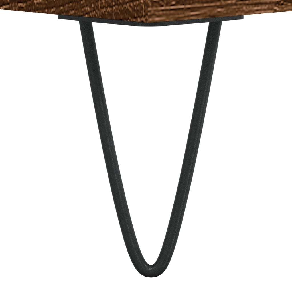 Skostativ Brun Eg Look 102x36x60 cm Træmateriale