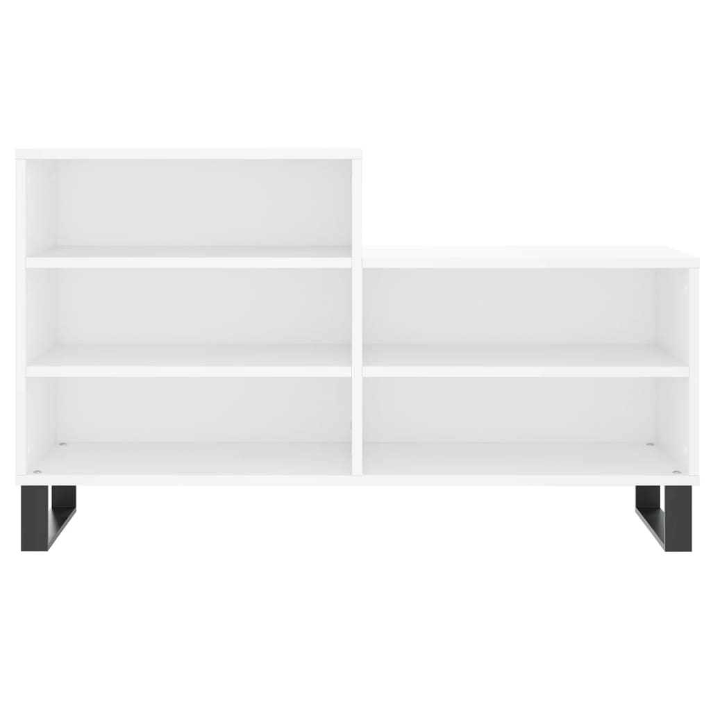 Skostativ Hvid 102x36x60 cm Træmateriale