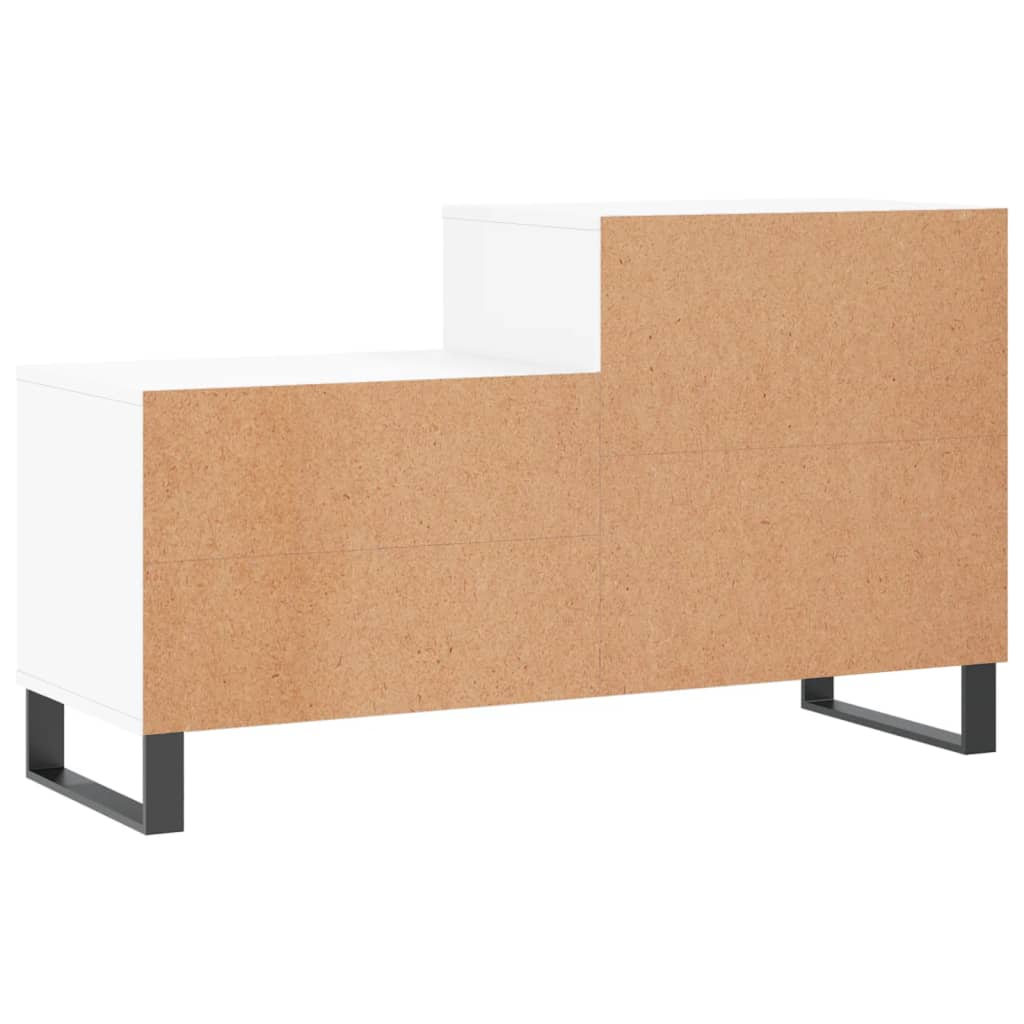 Skostativ Hvid 102x36x60 cm Træmateriale