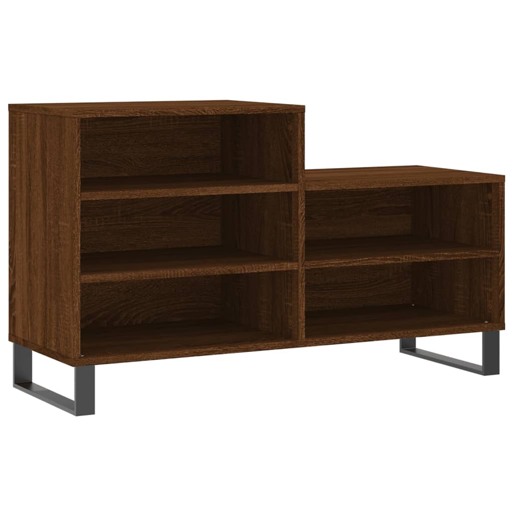 Skostativ Brun Eg Look 102x36x60 cm Træmateriale