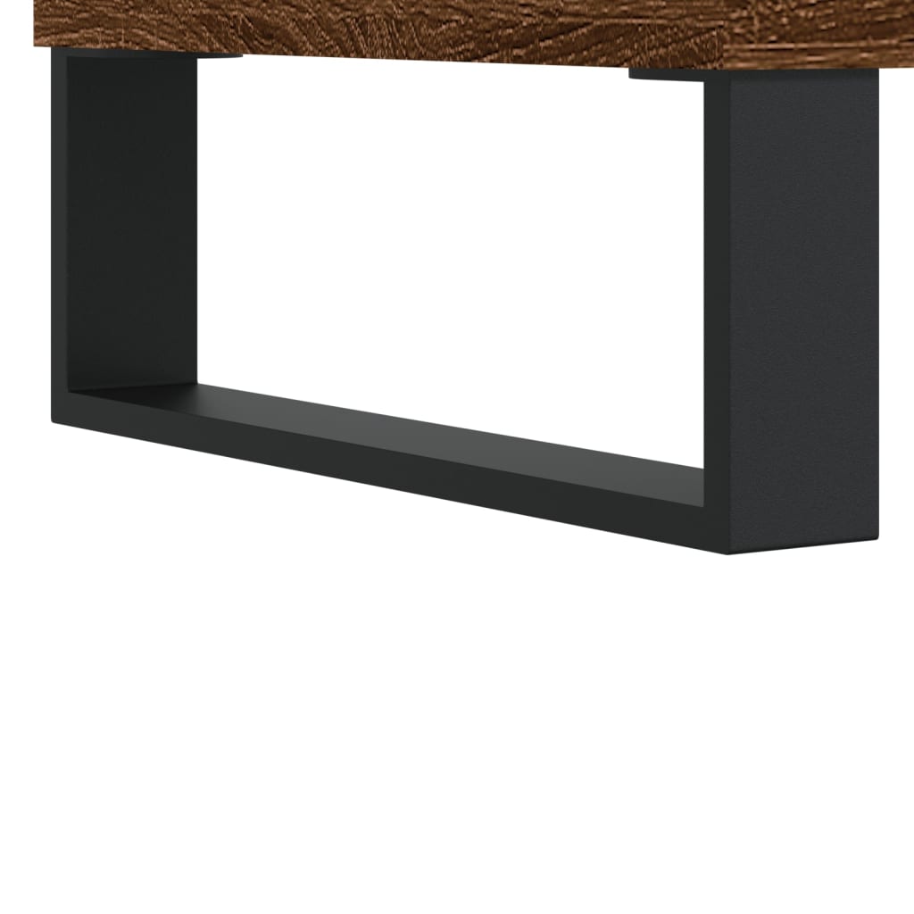 Skostativ Brun Eg Look 102x36x60 cm Træmateriale