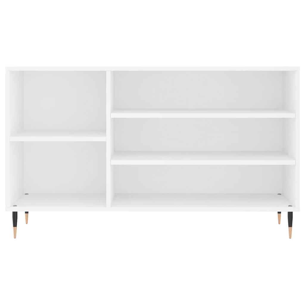 Skostativ Hvid 102x36x60 cm Træmateriale