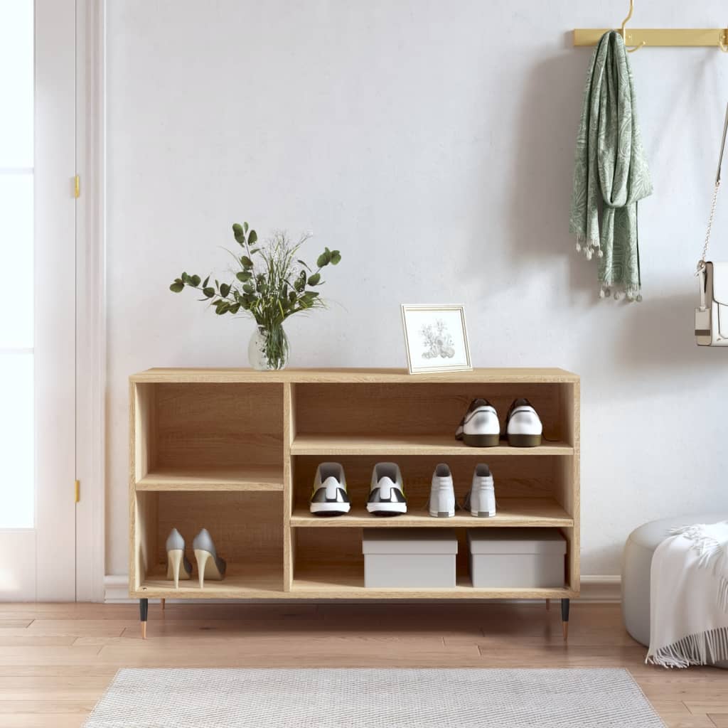 Skostativ Sonoma eg 102x36x60 cm træmateriale