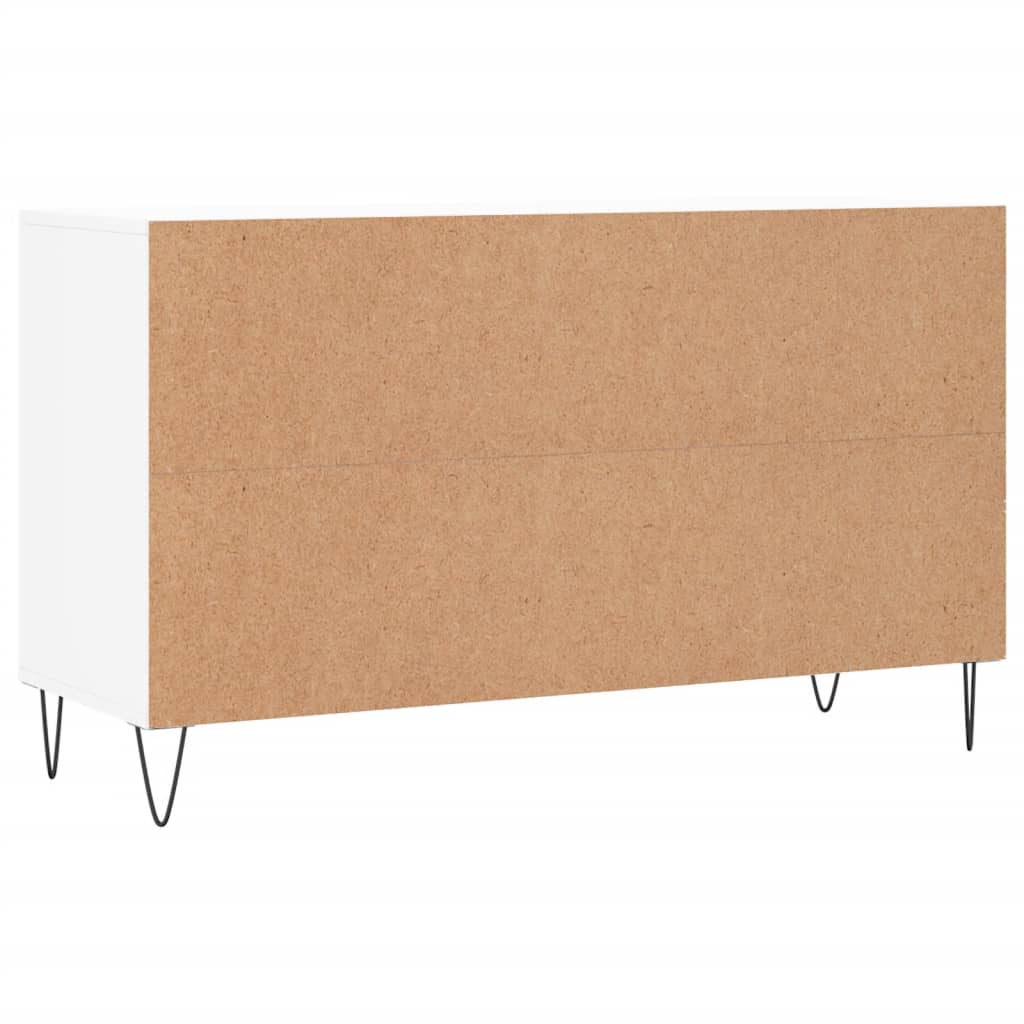 Skostativ Hvid 102x36x60 cm Træmateriale