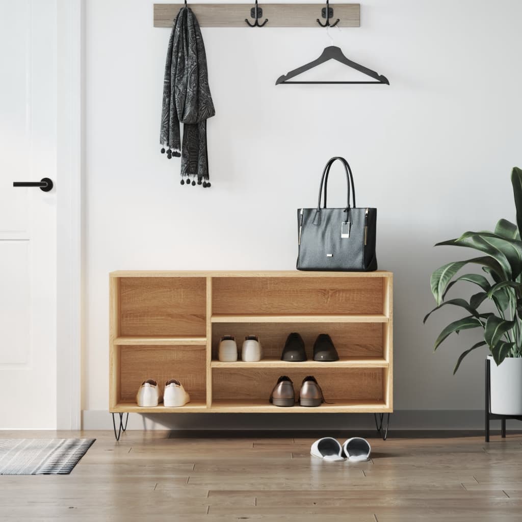 Skostativ Sonoma eg 102x36x60 cm træmateriale