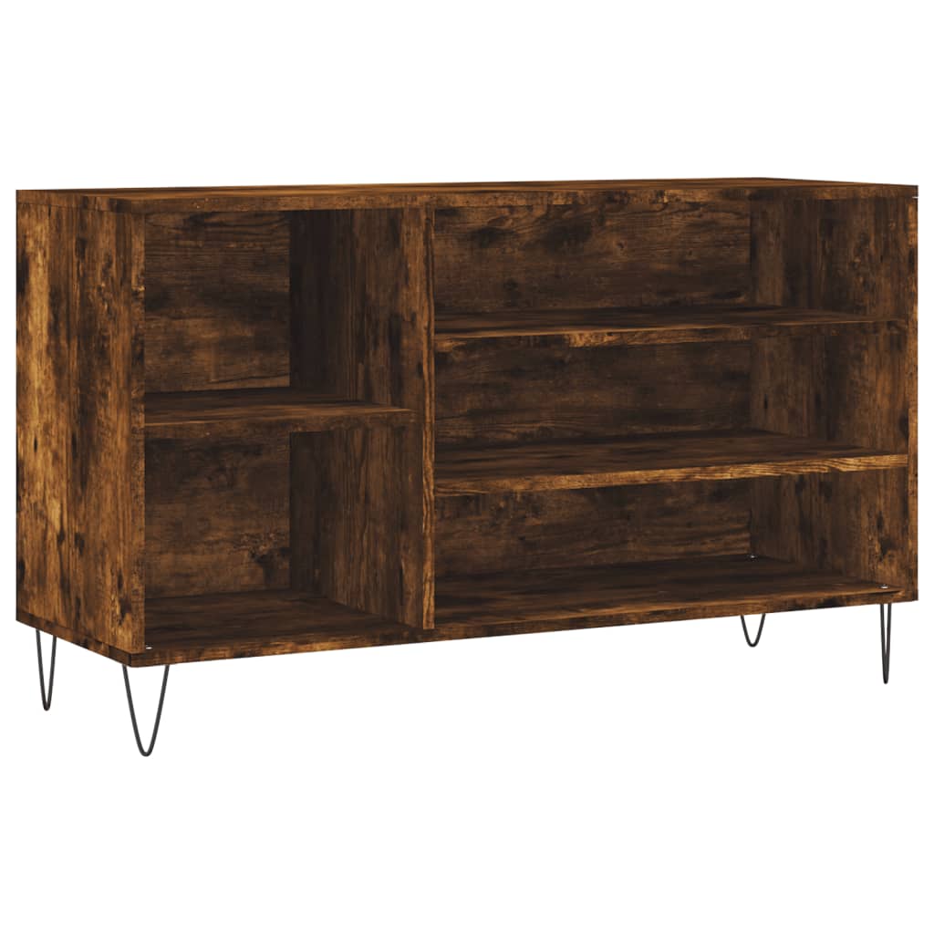 Skostativ røget eg 102x36x60 cm træmateriale