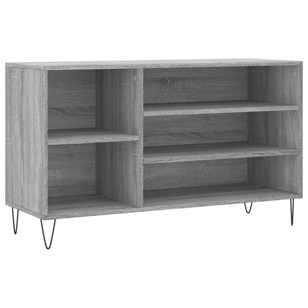 Skostativ Grå Sonoma 102x36x60 cm Træmateriale