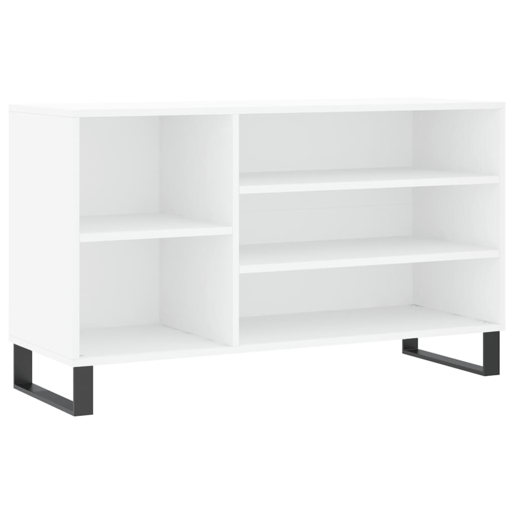 Skostativ Hvid 102x36x60 cm Træmateriale