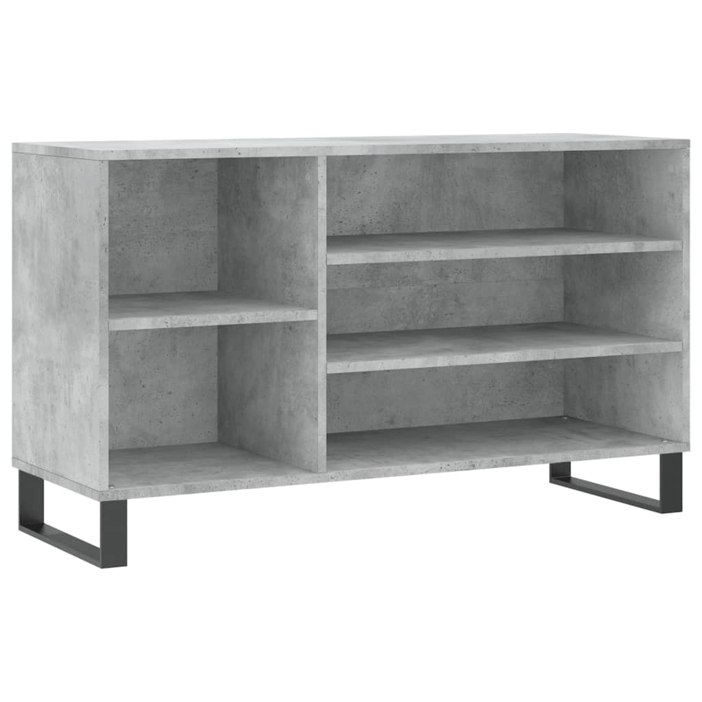 Skostativ betongrå 102x36x60 cm træmateriale