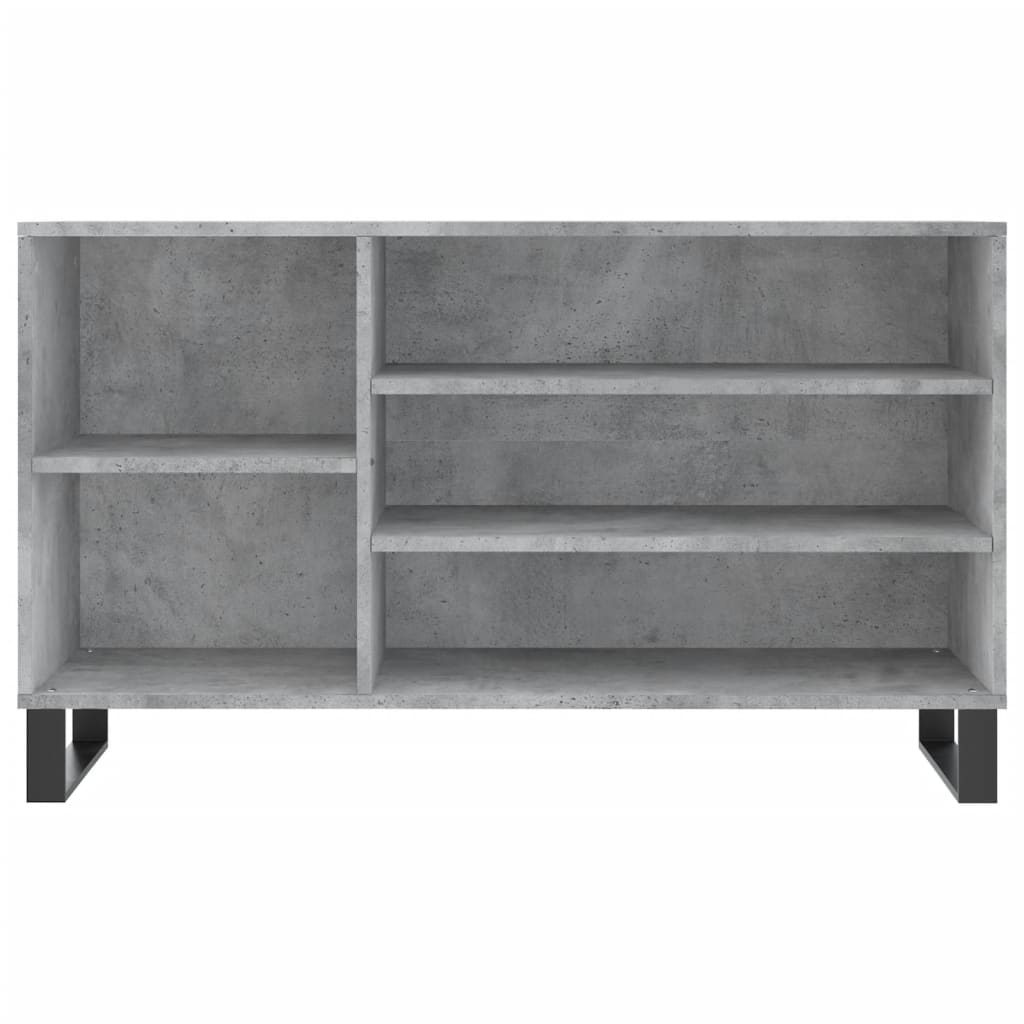 Skostativ betongrå 102x36x60 cm træmateriale