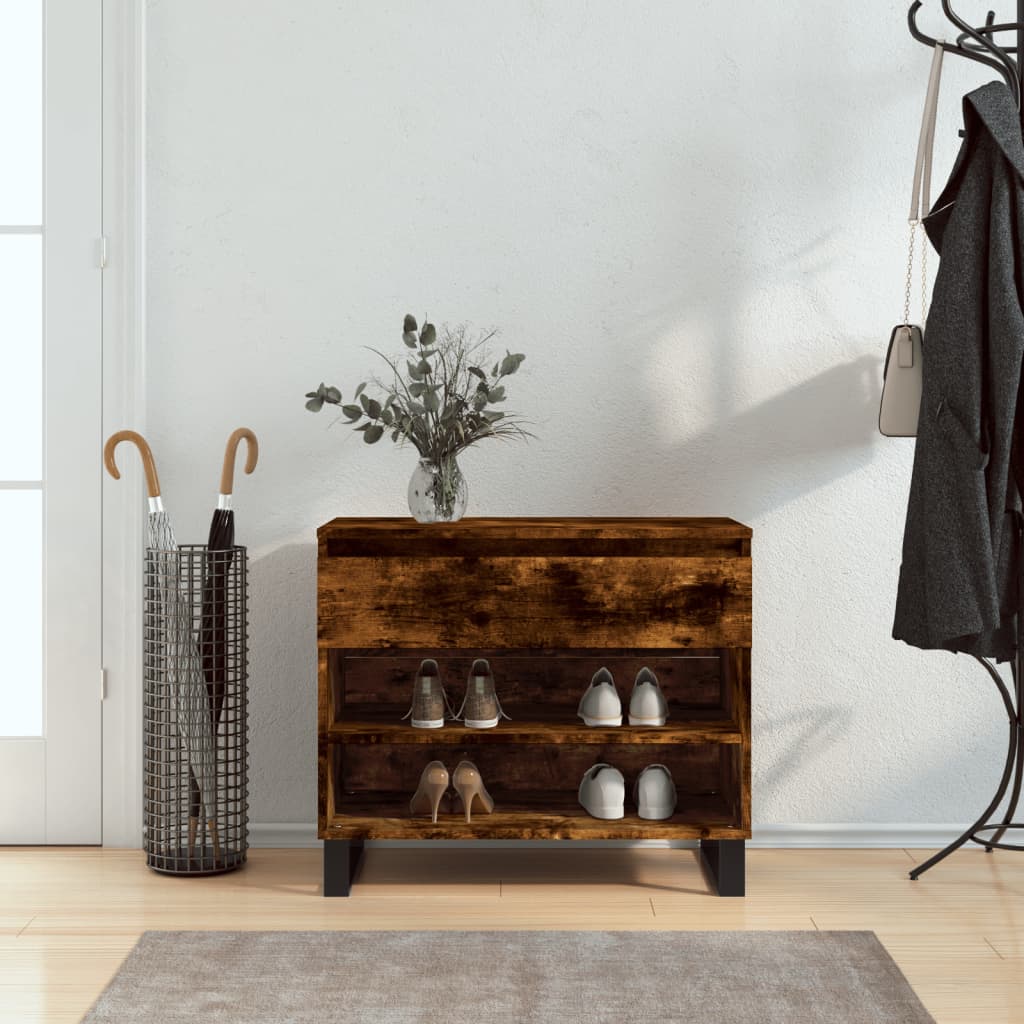 Skostativ røget eg 70x36x60 cm træmateriale