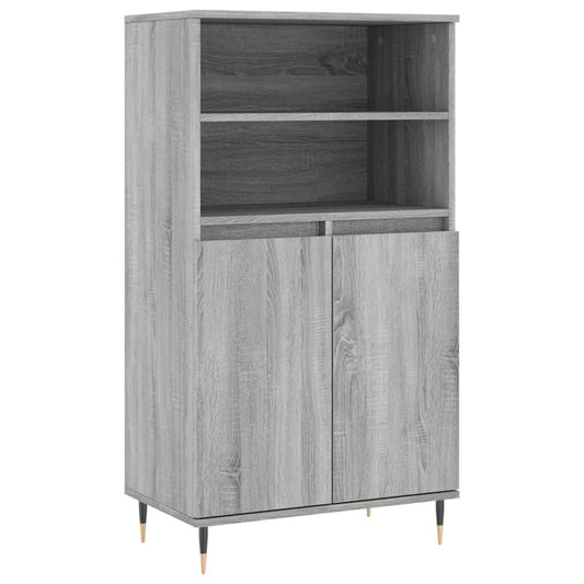 Highboard Grau Sonoma 60x36x110 cm Holzwerkstoff