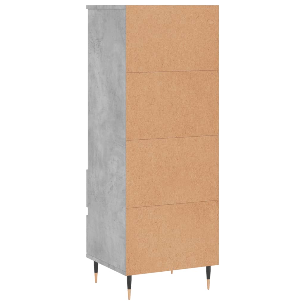 Highboard Beton Grå 40x36x110 cm Træmateriale
