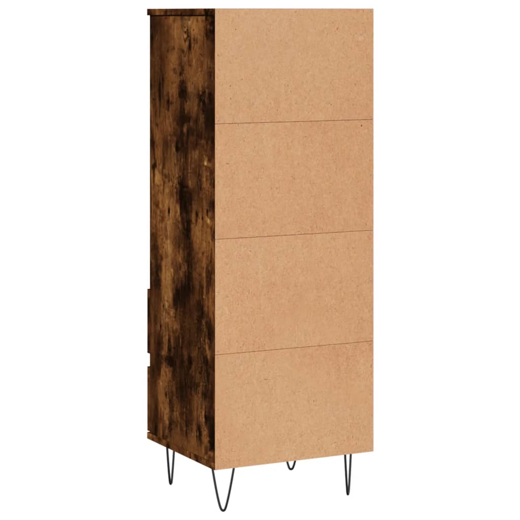 Highboard røget eg 40x36x110 cm træmateriale