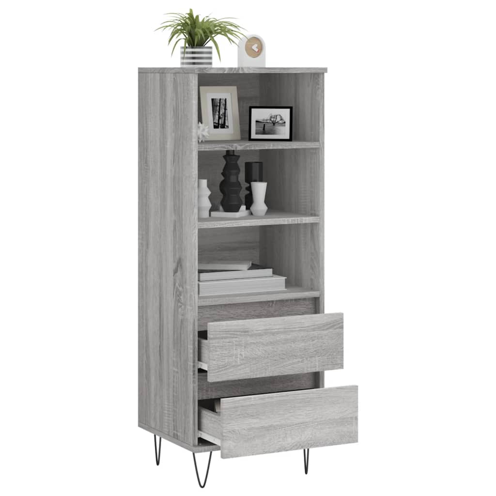 Highboard Grå Sonoma 40x36x110 cm træmateriale