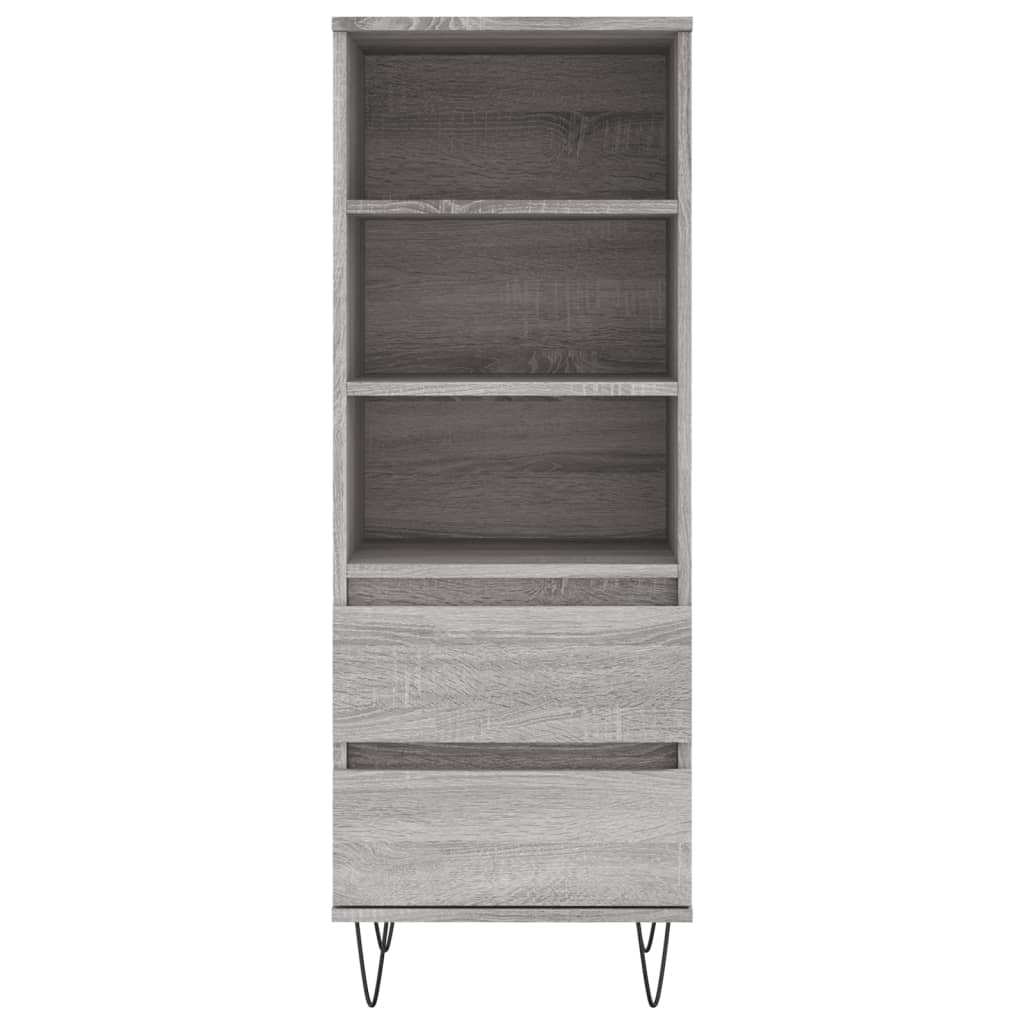 Highboard Grå Sonoma 40x36x110 cm træmateriale
