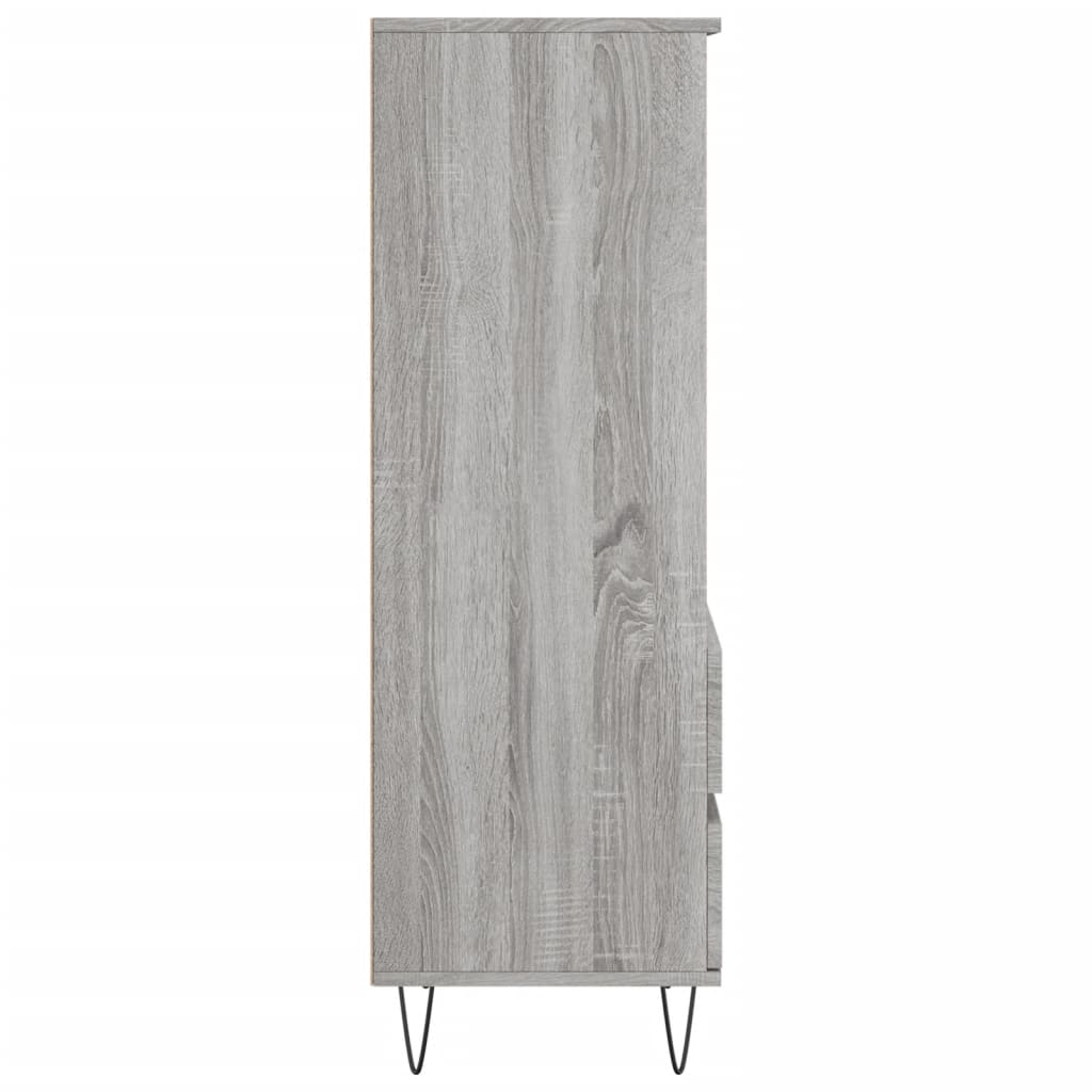 Highboard Grå Sonoma 40x36x110 cm træmateriale