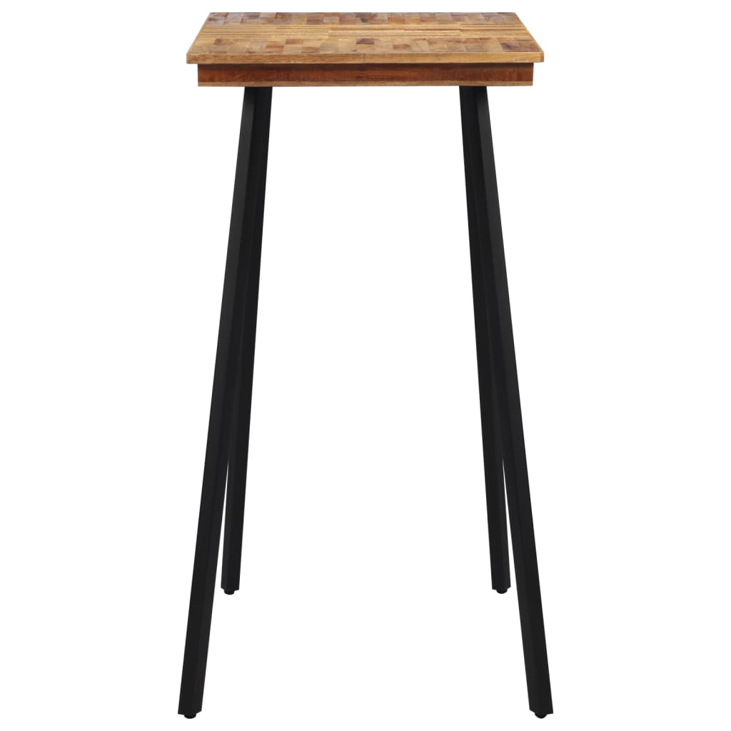 Barbord 110x55x105 cm massivt teaktræ