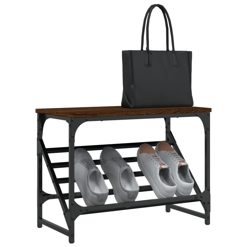 Skostativ Brun Eg Look 60x30x45 cm Træmateriale