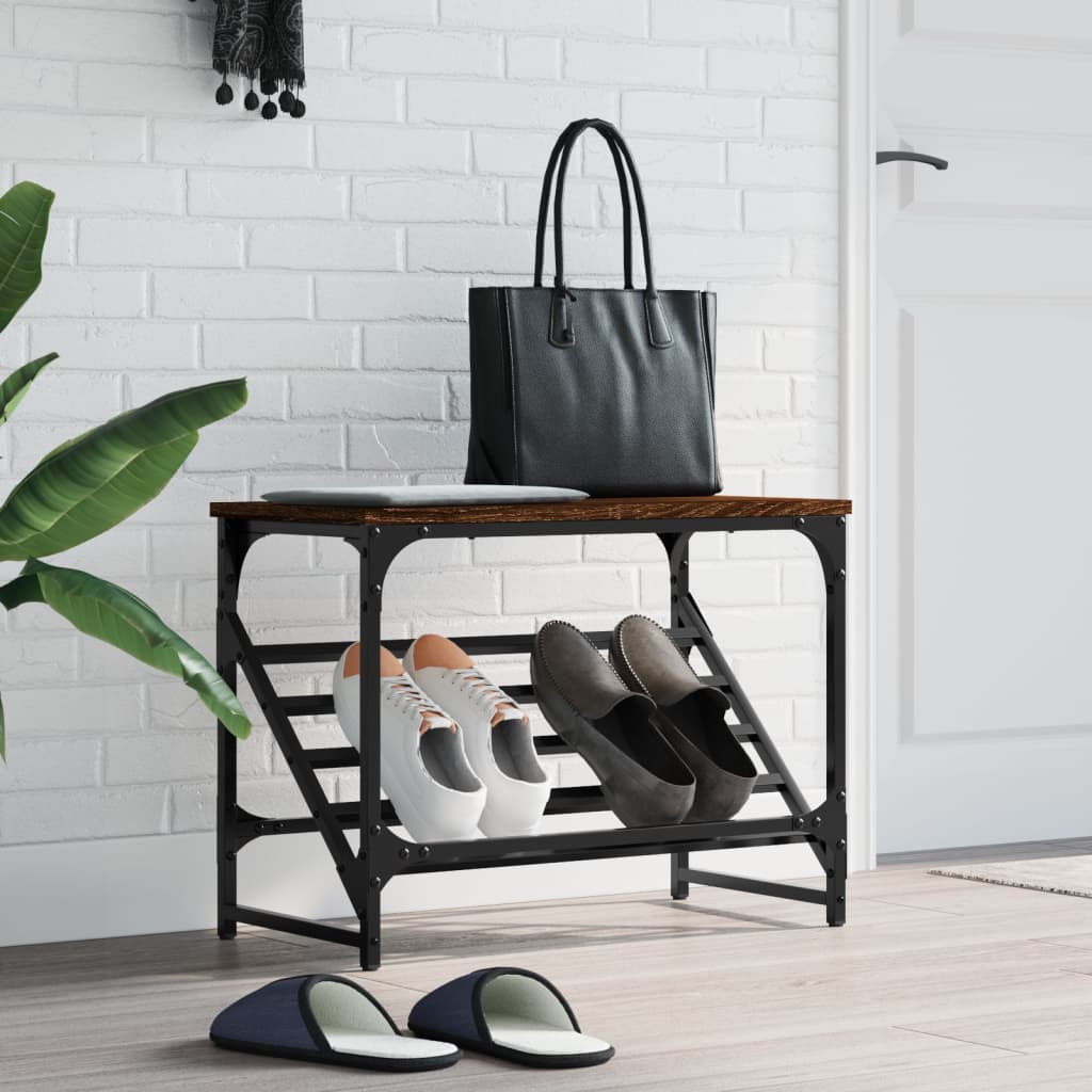 Skostativ Brun Eg Look 60x30x45 cm Træmateriale