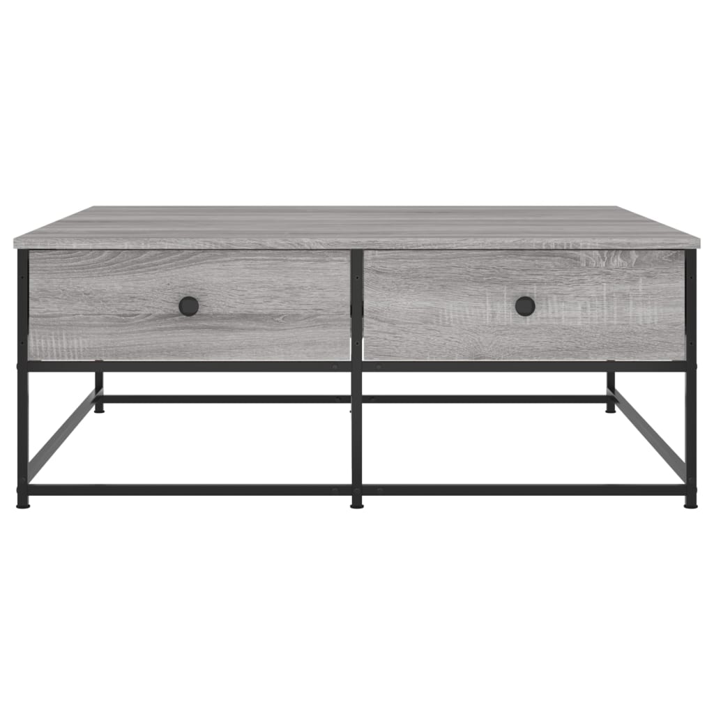 Sofabord Grå Sonoma 100x99x40 cm Træmateriale
