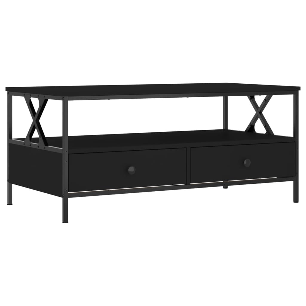 Sofabord Sort 100x51x45 cm Træ Materiale