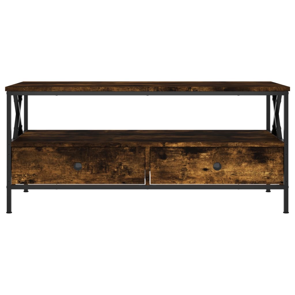 Sofabord røget eg 100x51x45 cm træmateriale