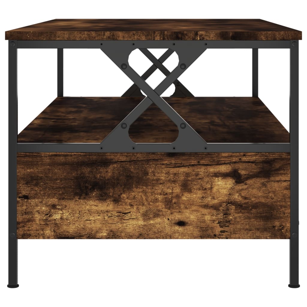 Sofabord røget eg 100x51x45 cm træmateriale