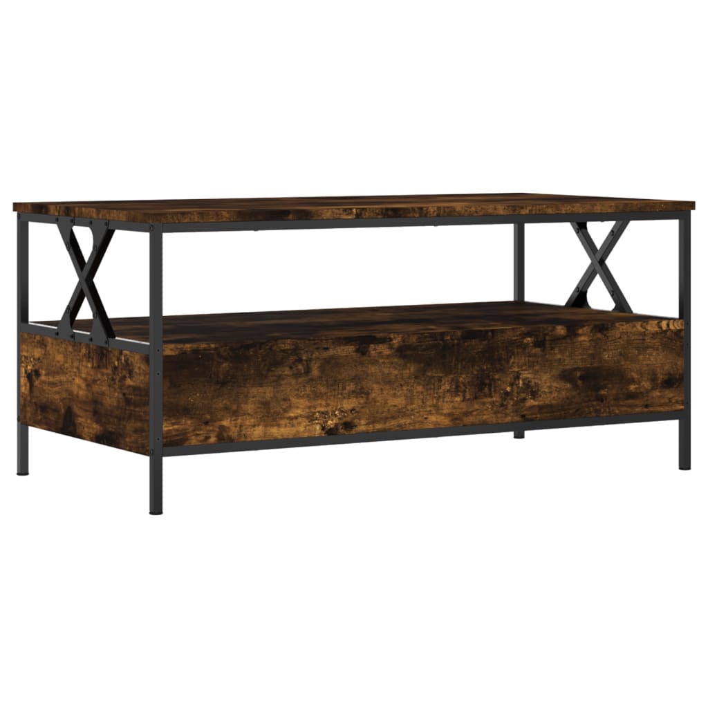 Sofabord røget eg 100x51x45 cm træmateriale